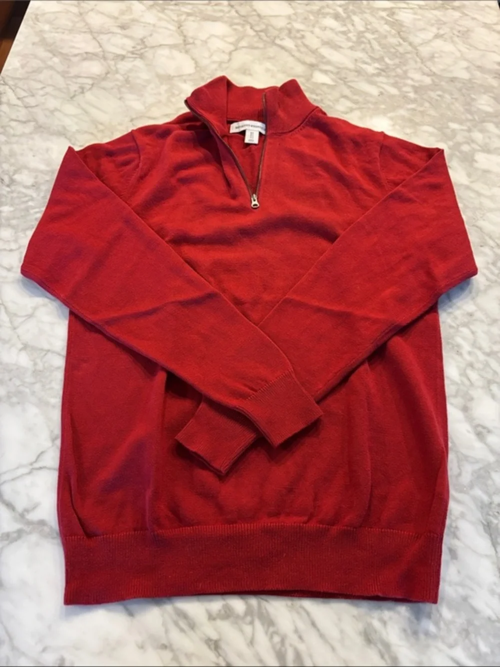 Amazon Essentials Men’s Red/Gray Zip-Up Sweater bundle